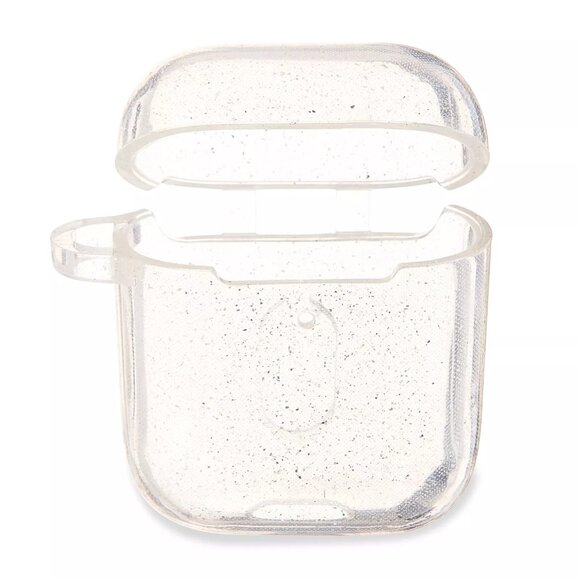 Onn Charging Case Cover for Apple AirPods (1st, 2nd generation) -Silver Glitter - Picture 1 of 7